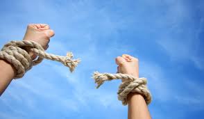 breaking rope ties